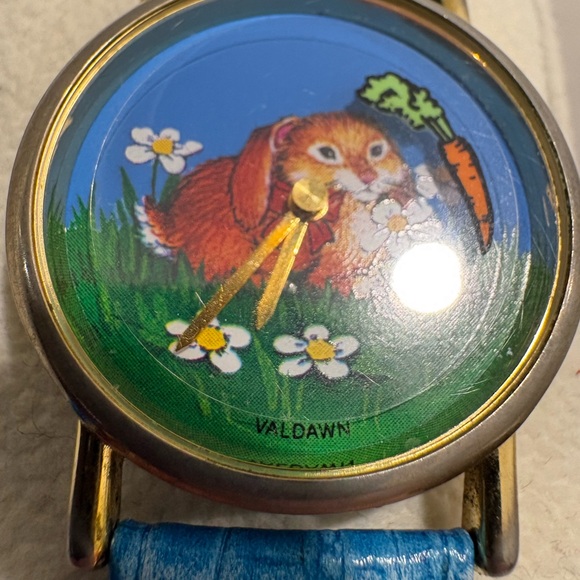 Vintage Bunny Rabbit And Carrot Watch 34mm unisex quartz valdawn works runs - Picture 5 of 7